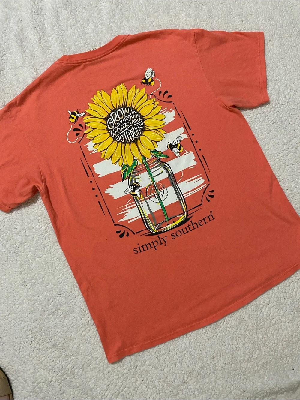 Simply Southern women’s size large Coral Short-sleeve shirt - Picture 15 of 16